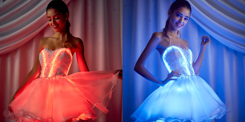Vestidos de 15 luminosos con Leds - Revista Tweens