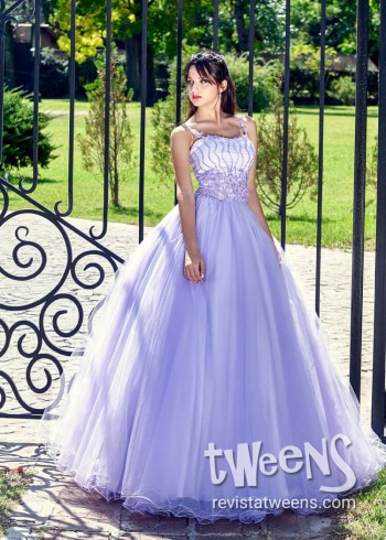 Todopoderoso calor Enderezar Vestidos de 15 color Lila y violeta - Revista Tweens