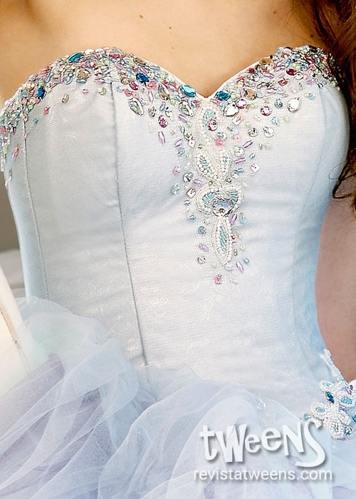 Vestido de 15 Celeste
