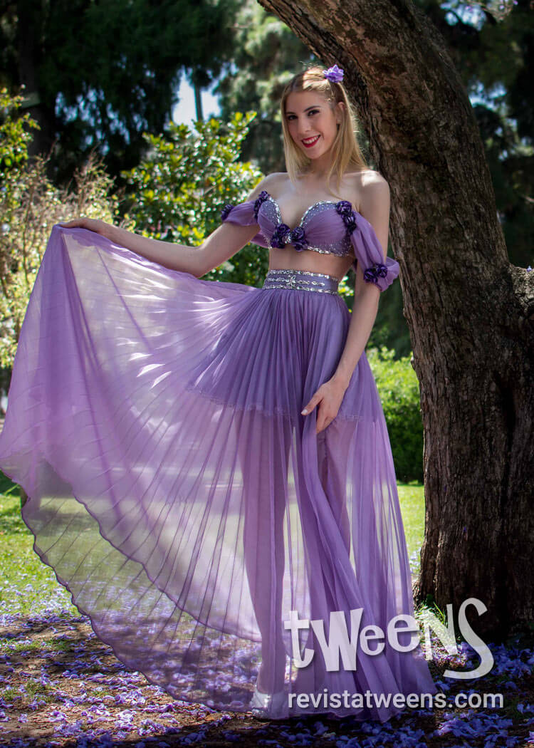 Vestido de 15 años violeta / lila - Pequeñas Hadas de Fernanda Pérez  Delgado Vestidos de 15 Años - Revista Tweens